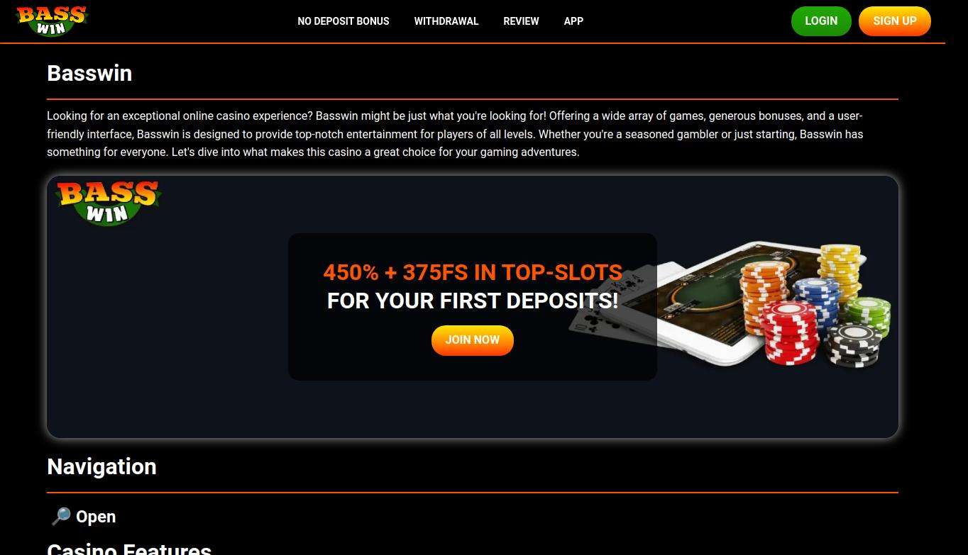 Mobile Casino Experience at Basswin: Gaming on the Go