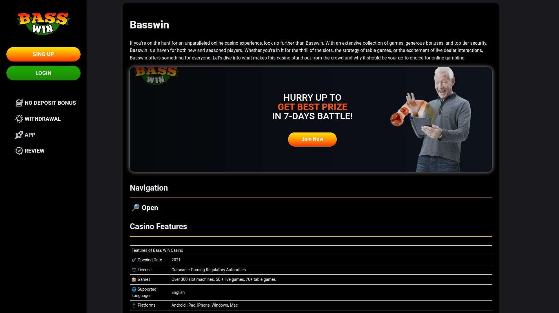 Mobile Casino Experience at Basswin: Gaming on the Go